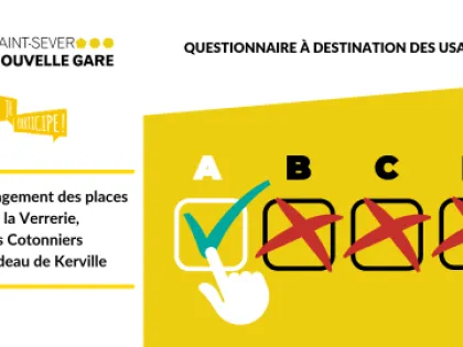 Participez ! Quelles sont vos attentes et vos perceptions des places Gadeau de Kerville, de la Verrerie et des Cotonniers